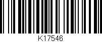 Código de barras (EAN, GTIN, SKU, ISBN): 'K17546'