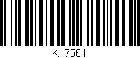 Código de barras (EAN, GTIN, SKU, ISBN): 'K17561'