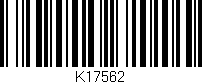 Código de barras (EAN, GTIN, SKU, ISBN): 'K17562'