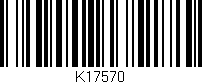Código de barras (EAN, GTIN, SKU, ISBN): 'K17570'