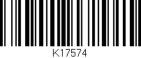 Código de barras (EAN, GTIN, SKU, ISBN): 'K17574'