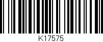 Código de barras (EAN, GTIN, SKU, ISBN): 'K17575'