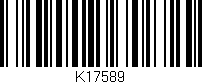 Código de barras (EAN, GTIN, SKU, ISBN): 'K17589'