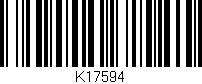 Código de barras (EAN, GTIN, SKU, ISBN): 'K17594'