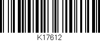 Código de barras (EAN, GTIN, SKU, ISBN): 'K17612'