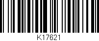 Código de barras (EAN, GTIN, SKU, ISBN): 'K17621'