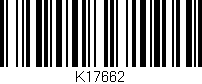 Código de barras (EAN, GTIN, SKU, ISBN): 'K17662'