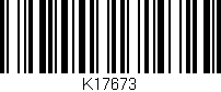 Código de barras (EAN, GTIN, SKU, ISBN): 'K17673'