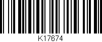 Código de barras (EAN, GTIN, SKU, ISBN): 'K17674'