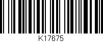 Código de barras (EAN, GTIN, SKU, ISBN): 'K17675'