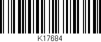 Código de barras (EAN, GTIN, SKU, ISBN): 'K17684'
