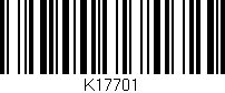 Código de barras (EAN, GTIN, SKU, ISBN): 'K17701'