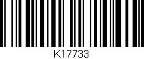 Código de barras (EAN, GTIN, SKU, ISBN): 'K17733'