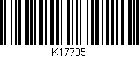 Código de barras (EAN, GTIN, SKU, ISBN): 'K17735'