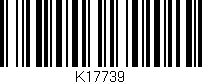 Código de barras (EAN, GTIN, SKU, ISBN): 'K17739'
