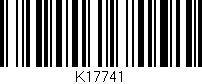 Código de barras (EAN, GTIN, SKU, ISBN): 'K17741'