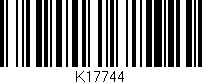 Código de barras (EAN, GTIN, SKU, ISBN): 'K17744'