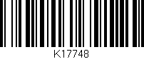 Código de barras (EAN, GTIN, SKU, ISBN): 'K17748'