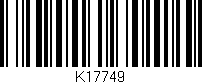 Código de barras (EAN, GTIN, SKU, ISBN): 'K17749'