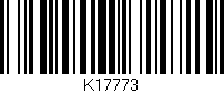 Código de barras (EAN, GTIN, SKU, ISBN): 'K17773'