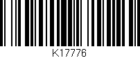 Código de barras (EAN, GTIN, SKU, ISBN): 'K17776'