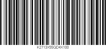 Código de barras (EAN, GTIN, SKU, ISBN): 'K2713X55GD4X100'