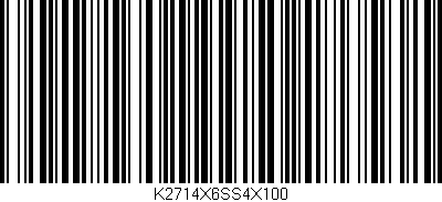 Código de barras (EAN, GTIN, SKU, ISBN): 'K2714X6SS4X100'