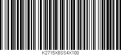 Código de barras (EAN, GTIN, SKU, ISBN): 'K2715X6SS4X100'
