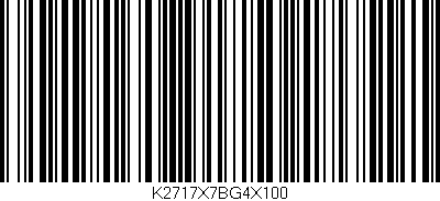 Código de barras (EAN, GTIN, SKU, ISBN): 'K2717X7BG4X100'