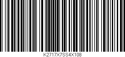 Código de barras (EAN, GTIN, SKU, ISBN): 'K2717X7SS4X108'