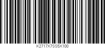 Código de barras (EAN, GTIN, SKU, ISBN): 'K2717X7SS5X100'