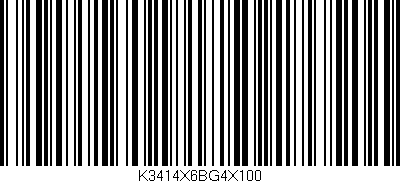 Código de barras (EAN, GTIN, SKU, ISBN): 'K3414X6BG4X100'