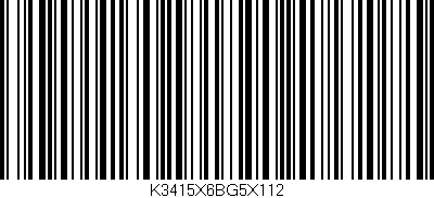 Código de barras (EAN, GTIN, SKU, ISBN): 'K3415X6BG5X112'