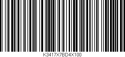 Código de barras (EAN, GTIN, SKU, ISBN): 'K3417X7BD4X100'