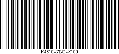 Código de barras (EAN, GTIN, SKU, ISBN): 'K4618X7BG4X100'