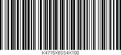 Código de barras (EAN, GTIN, SKU, ISBN): 'K4715X6SS4X100'