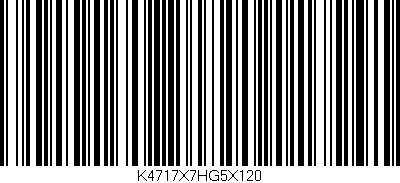 Código de barras (EAN, GTIN, SKU, ISBN): 'K4717X7HG5X120'