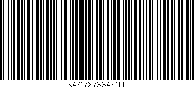Código de barras (EAN, GTIN, SKU, ISBN): 'K4717X7SS4X100'