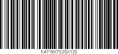 Código de barras (EAN, GTIN, SKU, ISBN): 'K4718X7SS5X120'