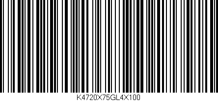 Código de barras (EAN, GTIN, SKU, ISBN): 'K4720X75GL4X100'