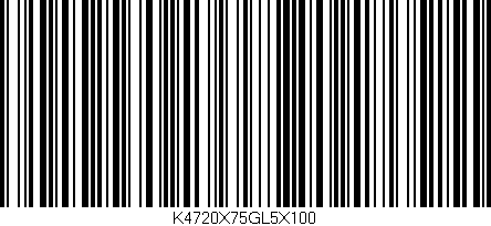 Código de barras (EAN, GTIN, SKU, ISBN): 'K4720X75GL5X100'