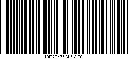 Código de barras (EAN, GTIN, SKU, ISBN): 'K4720X75GL5X120'