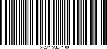 Código de barras (EAN, GTIN, SKU, ISBN): 'K5420X75GL4X108'