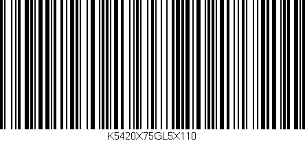 Código de barras (EAN, GTIN, SKU, ISBN): 'K5420X75GL5X110'