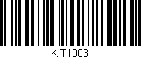 Código de barras (EAN, GTIN, SKU, ISBN): 'KIT1003'