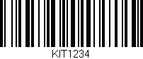 Código de barras (EAN, GTIN, SKU, ISBN): 'KIT1234'