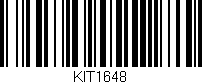 Código de barras (EAN, GTIN, SKU, ISBN): 'KIT1648'