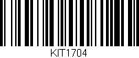 Código de barras (EAN, GTIN, SKU, ISBN): 'KIT1704'