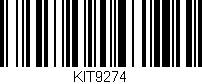 Código de barras (EAN, GTIN, SKU, ISBN): 'KIT9274'