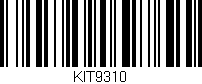 Código de barras (EAN, GTIN, SKU, ISBN): 'KIT9310'